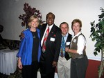 This is Shelley Knight Eisner, Herman Haynes, Scott and Maria Huffman
