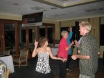 Debbie Romano Perrone, Judy McDonald and Lee Cool dancin' up a storm 