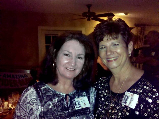 Kathy Liner Mears and Diane Murphy Booth at Caleb's on Friday night